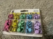 New Hot off the Press 81056 Variety Of Brads 100 each Pastel Mini & Standard TX