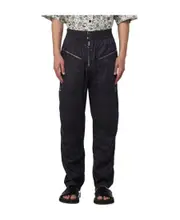 Isabel Marant Nelson Straight-Leg Zip-Cuff Trousers Black