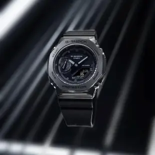 【CASIO 卡西歐】G-SHOCK 農家橡樹 八角雙顯 男女對錶 情侶對錶(GM-2100BB-1A+GM-S2100B-8A)