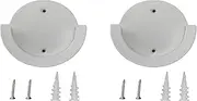 Ctuoptuo 2 Pcs White Round Camera Wall Mount Bracket with Screws, Fit for Nanit Flex Multi-Stand/Nanit Pro Smart Baby Monitor, Portable Electronic Device Mount to Provide a Top-Down View of The Crib