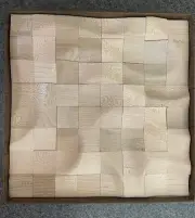 Vintage Contoura 3D Hardwood Puzzle/Art Sculpture Surface Flowing New In Box!