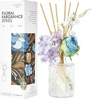 [Chloefu LAN] Reéd Diffuser Set 6.7oz (200ml) with 9 Sticks,Scent Diffusers for Home, Flowers Reéd Diffuser Sticks, Scentsy Home Fragrance, Scented Oils, Home & Bathroom Décor