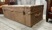 Elegant Leather Storage Trunk Coffee Table Christmas Presents for Home Decor