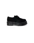 Dr. Martens 1461 Bex HaironHide Platform Shoes Women Black Lace Up Shoes