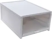 Hohopeti 1pc Shoe Storage Box Push Pull Design Shoe Container for Home Organization Compact Stackable for Closet and Entryway Use