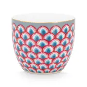 PIP Studio Flower Festival Scallop Red Light Blue Egg Cup