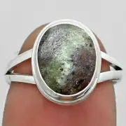 Natural Ruby Zoisite - Africa 925 Sterling Silver Ring s.7 Jewelry R-1008