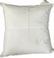 Set of 2 Ralph Lauren GRAYDON MELANGE White Waterfowl Feathers Pillows 20"x 20”