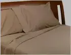 600TC Single Elastic Band Premium Cotton Fitted Bed Sheet with 15" Pocket Taupe