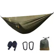 Hammock with Mosquito Net Camping Hanging Hammocks Lightweight Tree Straps Swing