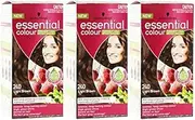 3 x Schwarzkopf Essential Colour 240 Light Brown