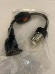 1 Pack 3 Outlet Light Socket Adapter, Convert E26/E27 Bulb Socket to 3 Prong ...