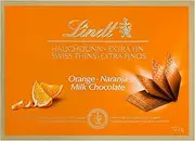 Lindt Swiss Thins Orange Milk Chocolate Box 125g