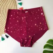 Victoria's Secret Metallic Midi Brief Panty Red Twinkle XS NEW