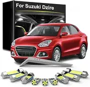 10Pcs Car LED Interior Light Bulb Kit, For Suzuki Dzire 2017 2018 2019 2020 2021 2022 2023 2024 Car Accessories