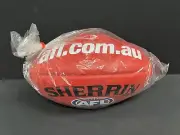 AFL OFFICIAL SHERRIN RED LEATHER GAME FOOTBALL FOOTY - Grand Final Premiers MCG