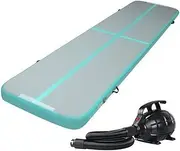 Air Track with Electric Pump Everfit 3/4/5/6M X 1M 10cm/20cm Thick Tumbling Airtrack Mat Inflatable Gymnastics Training Cheerleading Yoga Gym Professional Equipment