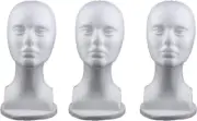 3X Female Foam Manikin Head for Hairpiece