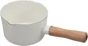 MYCENSE Enamel Milk Pan Sauce Pot Non Stick Diameter 12cm Milk Pan Heat Resistant Soup Pot Stovetop Pot Saucepan for Baby Food Butter