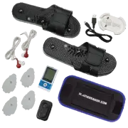 IQ Massager Mini 2 TENS & EMS Unit With Belt and Slippers - Blue