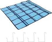 SEWACC Cell Phones Calculator Holder Clear Pocket Chart Organizer 24 Pocket Hanging Storage Bag for Small Items and More