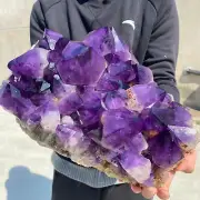 27.5lb Large Natural Amethyst geode quartz cluster crystal specimen Healing
