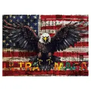United States Flag Eagle Puzzles for Adults 1000 Piece Patriotic Faith Puzzle