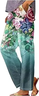 [Generic] Polyester Track Pants Women Pocket Patchwork Casual Pants Work Pants for Women Long