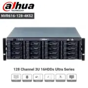 Dahua NVR616-128-4KS2 NVR 128CH 16SATA 3U 2HDMI 384 Mbps Network Video Recorder