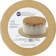 Wilton 2104-7485 Round Gold Glitter Cake Boards, 3 Count