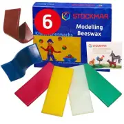 Stockmar Modeling Beeswax Pack of 6 Colors Safe Sensory Art Material