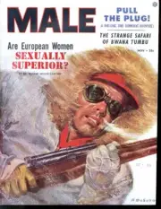 MAG: MALE 1953 NOV-RAPHAEL DESOTO COVER-PULP VG/FN