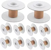 EPIGEIST 10Pcs Practical Removable Thread Spools for Sewing Convenient Winding Bobbins for Embroidery and Craft Projects Durable Paper Material for Yarn Organization