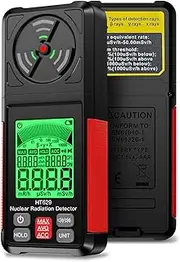 Geiger Counter Nuclear Radiation Detector,Electromagnetic Radiation Gamma X-ray Detection Meter,Portable Radiation Dosimeter with LCD Display