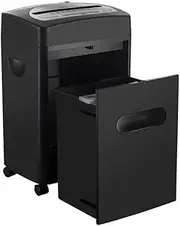 18-Sheet 60 Mins Running Time Cross Cut High Security,Heavy Duty Paper/CD/Card Ultra Quiet Shredder for Home Office,Gallons Pullout Waste Bin