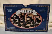 CARDINAL INDUSTRIES Wooden Chess Checkers Folding Board Game Pieces Complete Set