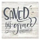Saved By Grace, Ephesians Scripture Rustic Looking Faith Wood B3-12120062050