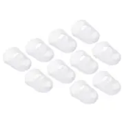 15pcs Finger Tips Silicone Thumb Fingertip Protector Thimble Clear XL Size