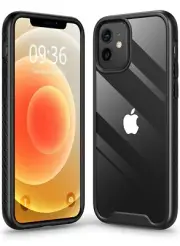 iPhone 12 Mini Case 5.4-Inch Black Slim Protective Phone Case Bumper Gift