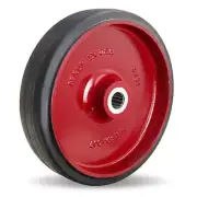 Hamilton W-1640-R-1-1/4 Mold-on Rubber Wheel, 16" Dia x 4" W - Cast Iron Core wi