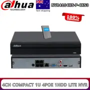 Original Dahua 12MP 4CH NVR 4K 4 poe Security Network Recorder NVR4104HS-P-4KS3