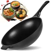 Aluminum Nonstick 12 inch Wok - Induction Compatible - Lightweight
