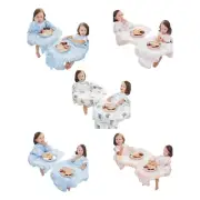 Weaning Bib Attaches and Fully Cover to Baby Highchair Long Sleeves Bib Fiber