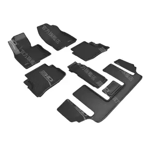 【3D Mats】 卡固立體汽車踏墊適用於Mazda CX-9 2020~2024(6人座/第二排無扶手後座無安全帶護蓋