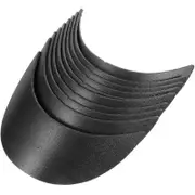 10pcs Hat Brims Baseball Hat Peaked Hat Visor Brims Sun Hat Shield Supplies Cap Shaper Inserts Black 14.00X10.00X3.00CM