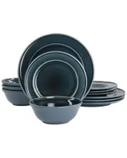 Martha Stewart 12pc Speckle Glaze Stoneware Dinnerware Set
