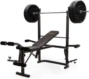 Proflex Weight Bench Press with Leg Curl Adjustable, Flat, Incline, Combinati...