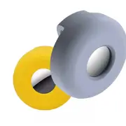StylePro, Airtag holder 2 pack, soft silicon case for pet collar, yellow and grey
