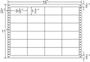 Toyo Print LB15J Tack Foam Labels, 15" x 11", 24 Sides (500 Folds per case)