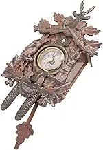 VALICLUD Wooden Pendulum Wall Clock Elegant Cuckoo Clock Decor for Bedroom Living Room Office No Battery Design for Stylish Home Accent